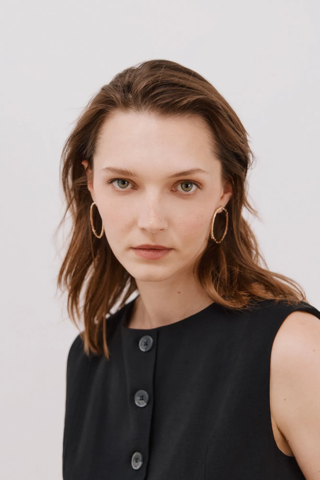 Cortefiel Coletes-Colete gola redonda Preto