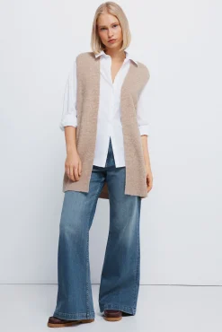 Springfield Coletes-Colete longo aberto cru