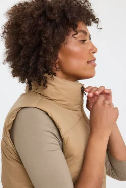 Vero Moda Coletes-Colete midi Colete feminino Castanho