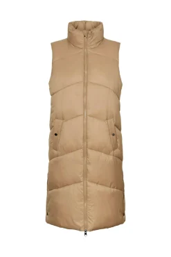 Vero Moda Coletes-Colete midi Colete feminino Castanho