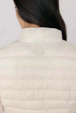 Pedro del Hierro Coletes-Colete peplum curto Ecru