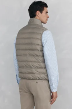 Pedro del Hierro Coletes|Sobretudos-Colete ultraleve Beige