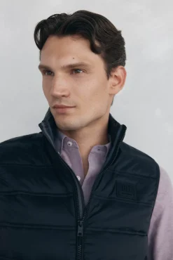 Pedro del Hierro Coletes|Sobretudos-Colete ultraleve Preto