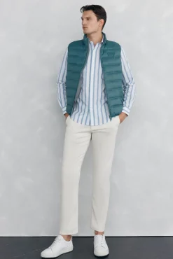 Pedro del Hierro Coletes|Sobretudos-Colete ultraleve Turquesa