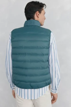 Pedro del Hierro Coletes|Sobretudos-Colete ultraleve Turquesa