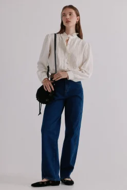 Hoss Intropia Blusas-Colette. Blusa bordada Ecru