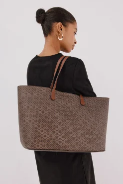 Cortefiel Malas-Comprador de monograma Castanho