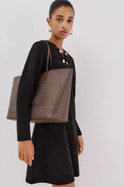 Cortefiel Malas-Comprador de monograma Castanho