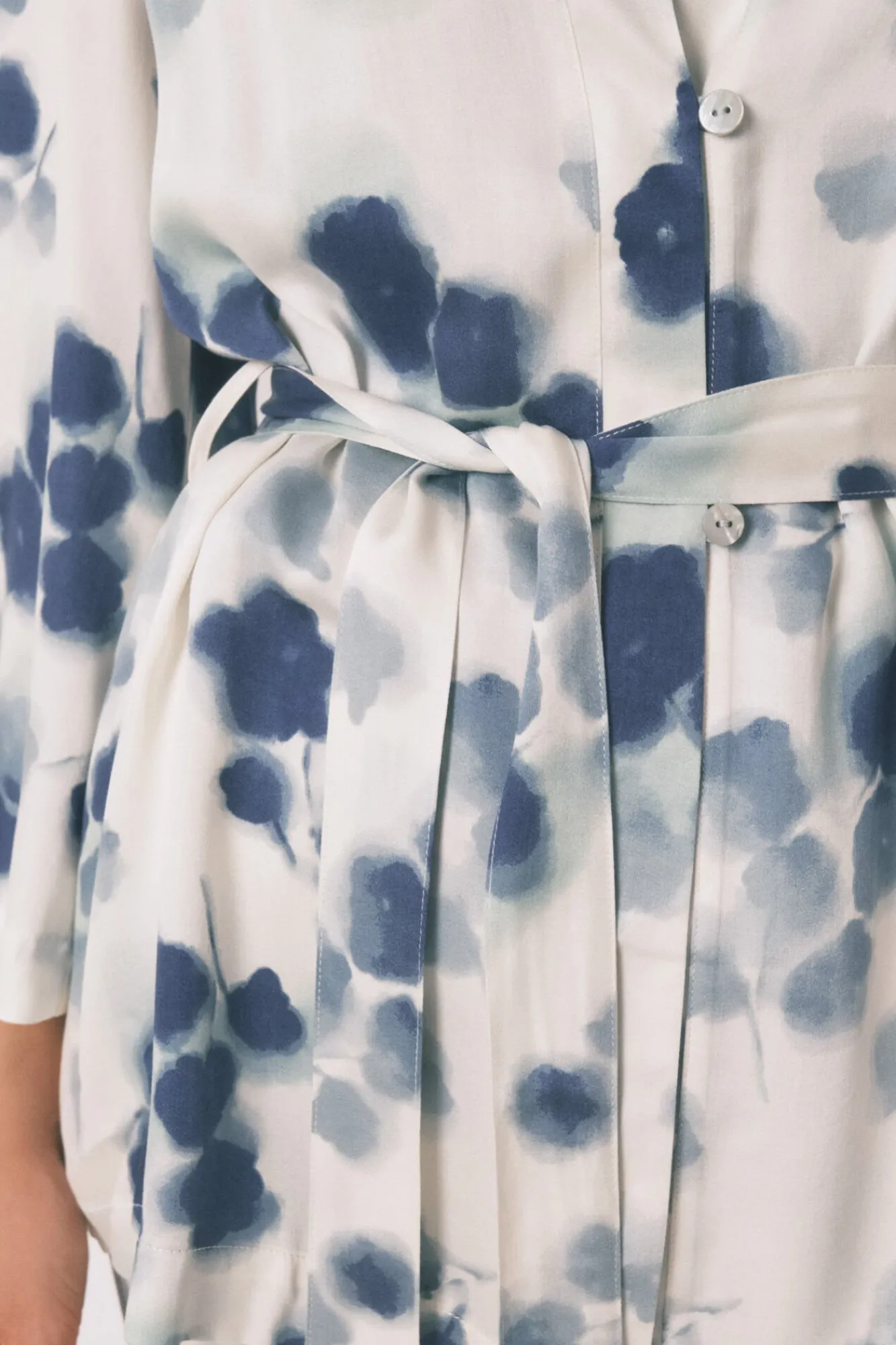 Women'secret Pijamas-Conjunto de pijama de cetim floral verde