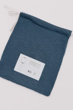 Cortefiel Pijamas-Conjunto de pijama malha e tecido Azul