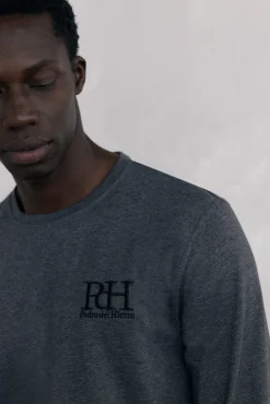 Pedro del Hierro Pijamas-Conjunto de pijama malha e tecido Cizento