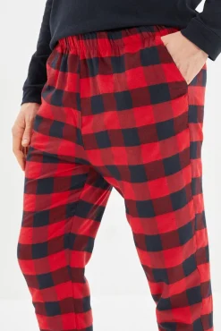 Trendyol Pijamas-Conjunto de pijama xadrez multicolorido estampado