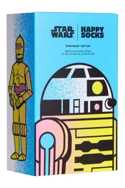 Happy Socks Meias|Meias-Conjunto de presente Star Wars™ meias unissex com 3 unidades preto