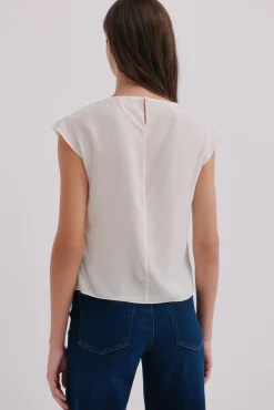 Hoss Intropia Blusas-Constança. Blusa drapeada Ecru