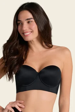 Leonisa Roupa Interior-Corpete sem alças 360° de perfeição preto