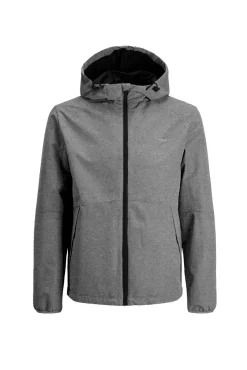 Jack & Jones Casacos-Corta-vento com capuz cinzento