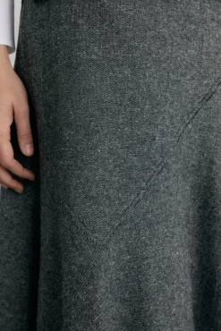 Pedro del Hierro Fatos|Saias-Cortes de saia com bainha baixo Cizento