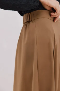 Cortefiel Saias-Cortes de saia longa Castanho