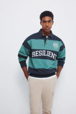 Springfield Sweatshirts-Cortes de sweatshirt polo verde