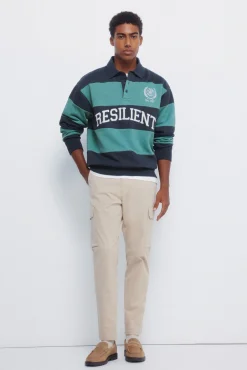 Springfield Sweatshirts-Cortes de sweatshirt polo verde