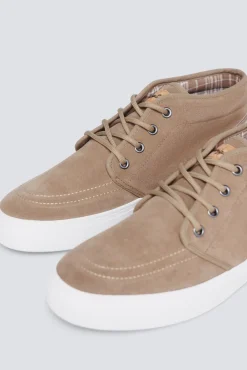 Springfield Botins-Croute casual de botim e couro castanho