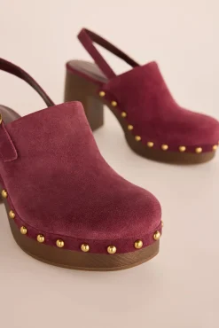 Slowlove Saltos|Calçado De Couro-croute de salto de camurça Granada