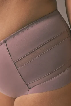 Women'secret Roupa Interior-Cueca alta clássica em microfibra rosa