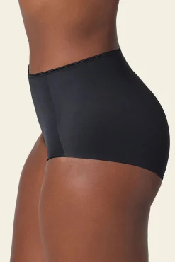 Leonisa Roupa Interior-Cueca clássica com efeito invisível e forte compressão no abdômen preto