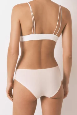 Women'secret Roupa Interior-Cueca larga de tule de algodão rosa