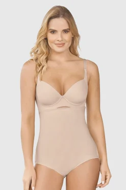 Leonisa Roupa Interior-Cueca pós-parto e pós-cirúrgica com laterais de velcro bege