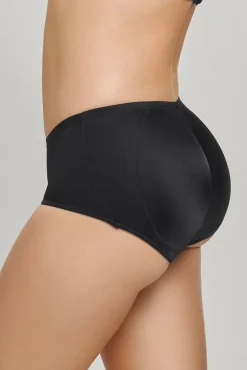 Leonisa Roupa Interior-Cueca push-up clássica com bojo removível preto