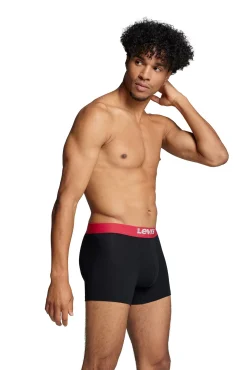 Levi's Roupa Interior-Cuecas boxers masculinas ®, pacote com 2 Preto