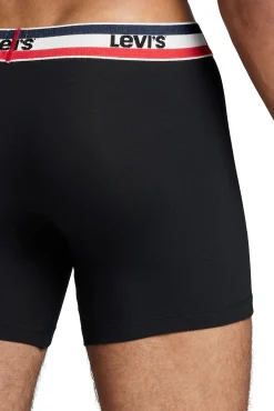 Levi's Roupa Interior-Cuecas boxers masculinas ®, pacote com 2 Preto