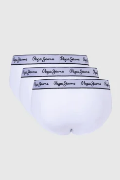Pepe Jeans Roupa Interior-Cuecas de algodão elástico branco