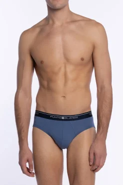 Punto Blanco Roupa Interior-Cuecas triplas Slip Basix estampado