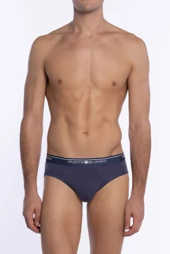 Punto Blanco Roupa Interior-Cuecas triplas Slip Basix estampado