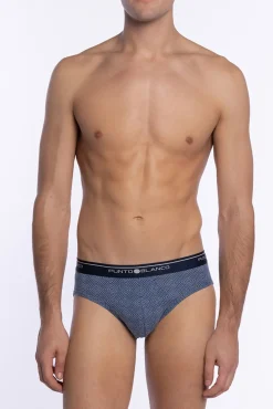 Punto Blanco Roupa Interior-Cuecas triplas Slip Basix estampado