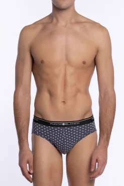 Punto Blanco Roupa Interior-Cuecas triplas Slip Basix estampado