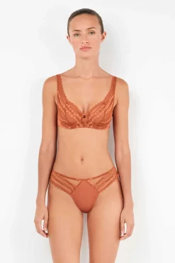 Gisela Roupa Interior-Cuequinha brasileira de renda estampado