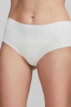 Gisela Roupa Interior-Cuequinha de cintura alta cortada a laser bege