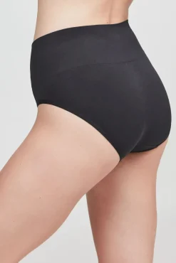 Gisela Roupa Interior-Cuequinha sem costura alta preto