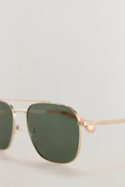 Pedro del Hierro Óculos De Sol-Óculos de piloto masculino Amarelo