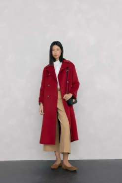 Pedro del Hierro Calças-culotte culotte com cinto Beige