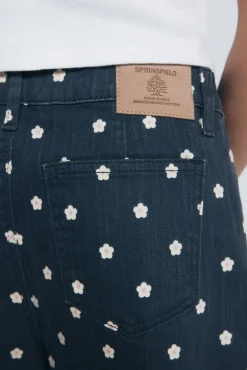 Springfield Kids Calças-culotte margaridas para menina cinzento