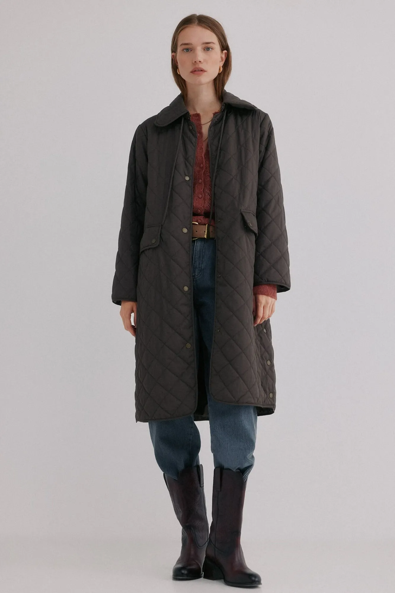 Hoss Intropia Casacos|Acolchoados E Agasalhos-Dalila. Desportiva acolchoado Castanho