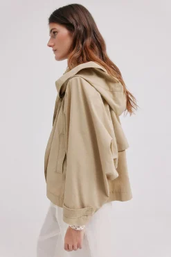 Hoss Intropia Gabardines|Casacos-Daniela. Gabardina curta Ecru