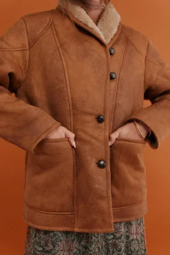 Hoss Intropia Sobretudos-Daphne. Desportiva dupla face Castanho