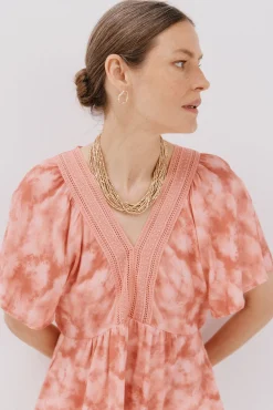 Cortefiel Blusas-decote com bico em V Multicolorido