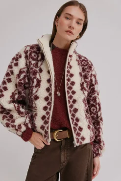 Hoss Intropia Sobretudos-Dena. Desportiva estampado Ecru