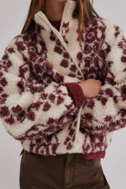 Hoss Intropia Sobretudos-Dena. Desportiva estampado Ecru